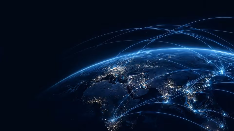 Global corridor network connecting international markets
